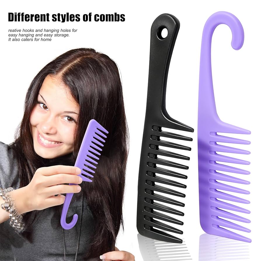 天然木製　ヘアコーム 並びに ワイドトゥースコームのセット Amazon | ワイドトゥースコーム - ヘアコームとブラシ4点セット