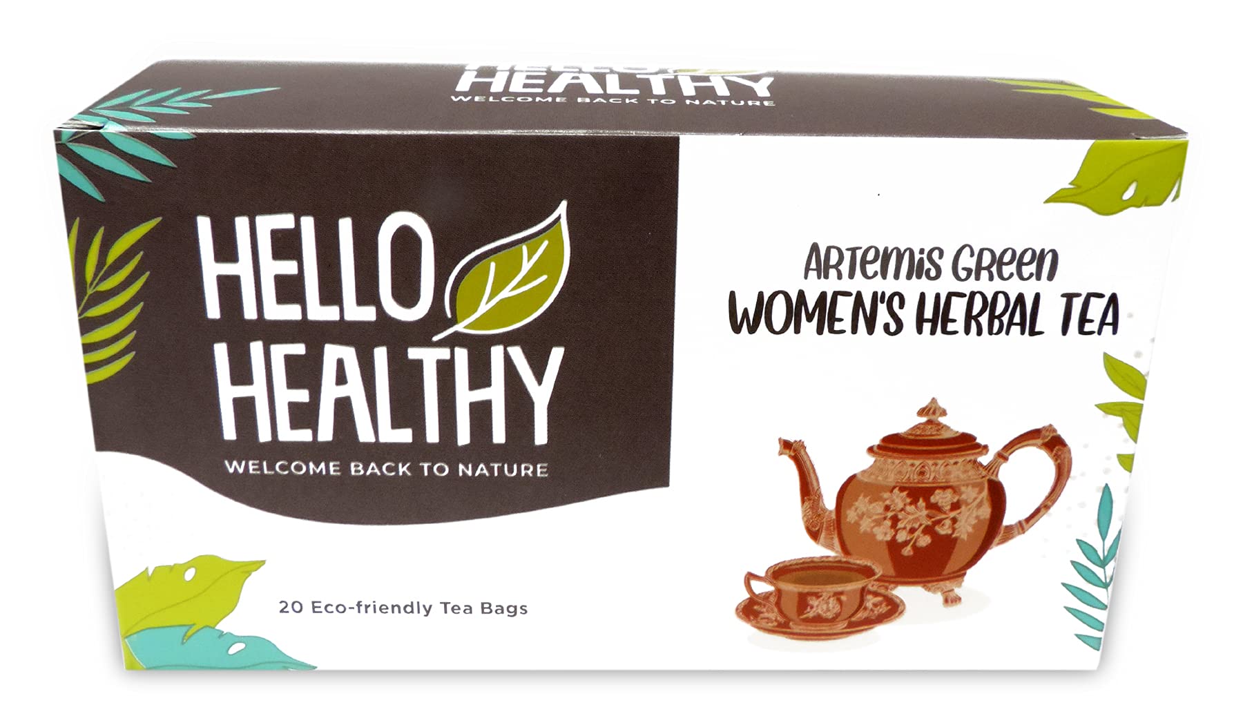 HELLO HEALTHY | Artemis Green Tea (Womens Herbal) | 20 Eco friendly Muslin Bags | Beneficial for the Heart & Low Cholestrol | Reduces Inflammation | Strenghtens Your Immune System (B095YYBN57) Amazon Price History, Amazon Price Tracker