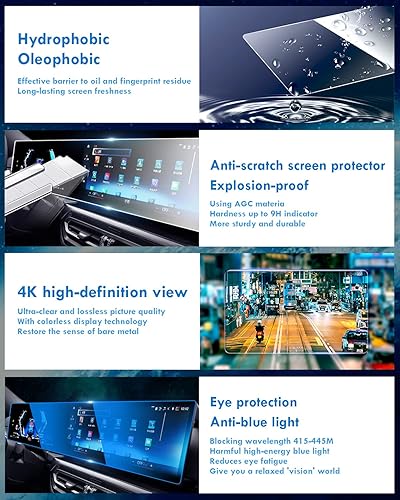 Miniatura 7 de Protector de pantalla para BMW iX i3 i4 i7 X5 X7 G20 G30, 2022 2023 2024 i4 i8 X6 M3 M4, pantalla de racimo de instrumentos digitales, pantalla