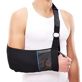 Comforband Arm Sling - Lightweight & Breathable Medical Sling with Adjustable Shoulder Strap for Torn Rotator Cuff, Broken or Fractured Forearm Bones (Junior)