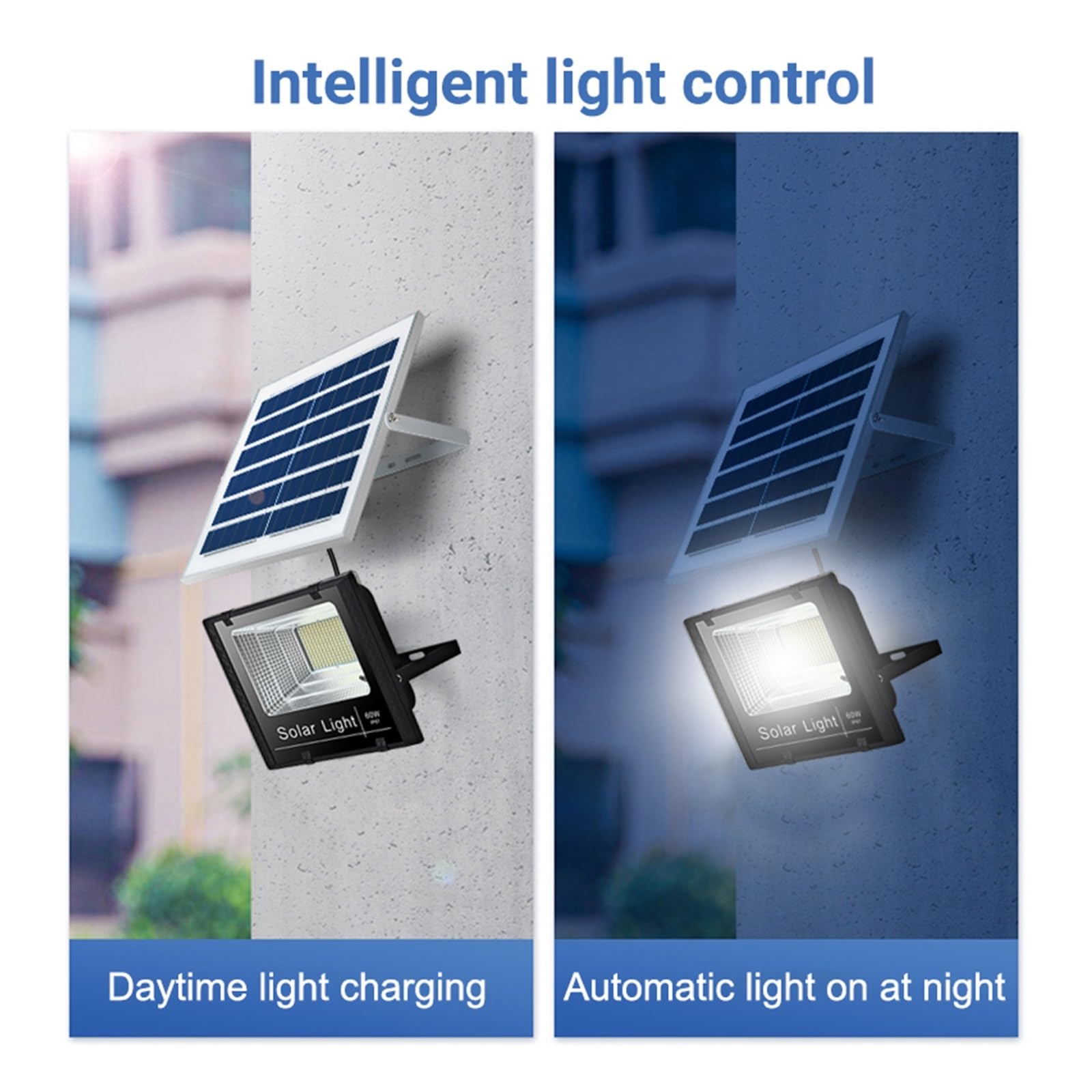 Potente luz Solar LED, s reflectores solares for Exteriores con Control Remoto for jardín, Pared de Calle, Solar for Paisaje