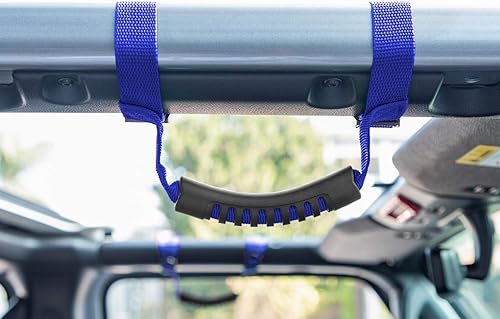 Vista 43 de 4 asas de agarre de barra antivuelco para Jeep Wrangler YJ TJ JK JKU JL JLU Sports Sahara Freedom Rubicon X & Unlimited 1995 - 2020 Negro