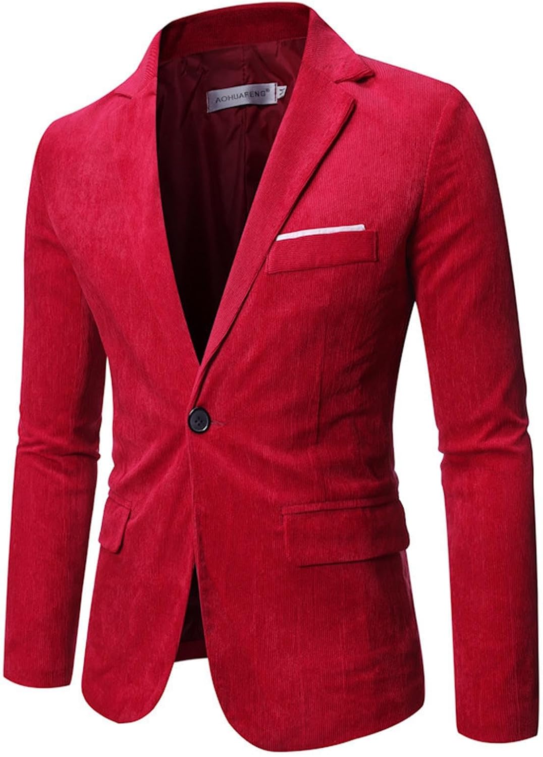 NATHGAM Men's Suit Blazer Jackets Cotton Blend Knit Coat Vintage Casual Slim Fit Suit Jacket for Fomal Wedding Cocktail Party