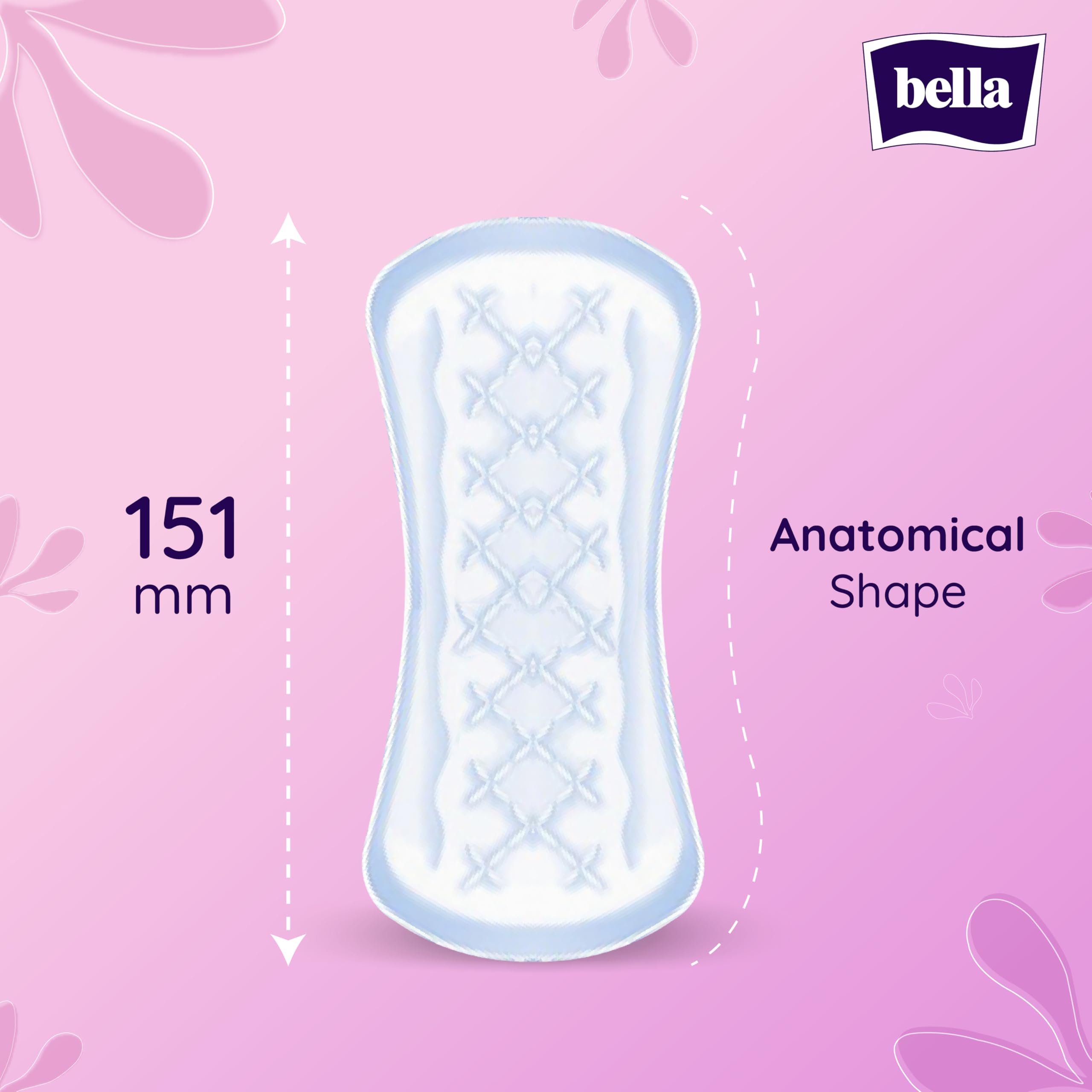 Bella Panty Softi Panty Liners For Women Daily Use, Breathable Pantyliner Perfect For White Discharge And Light Spotting, 151 Mm Long With Anatomical Shape And Extra Soft Cover (Pack Of 60) - Image 3 thumbnail