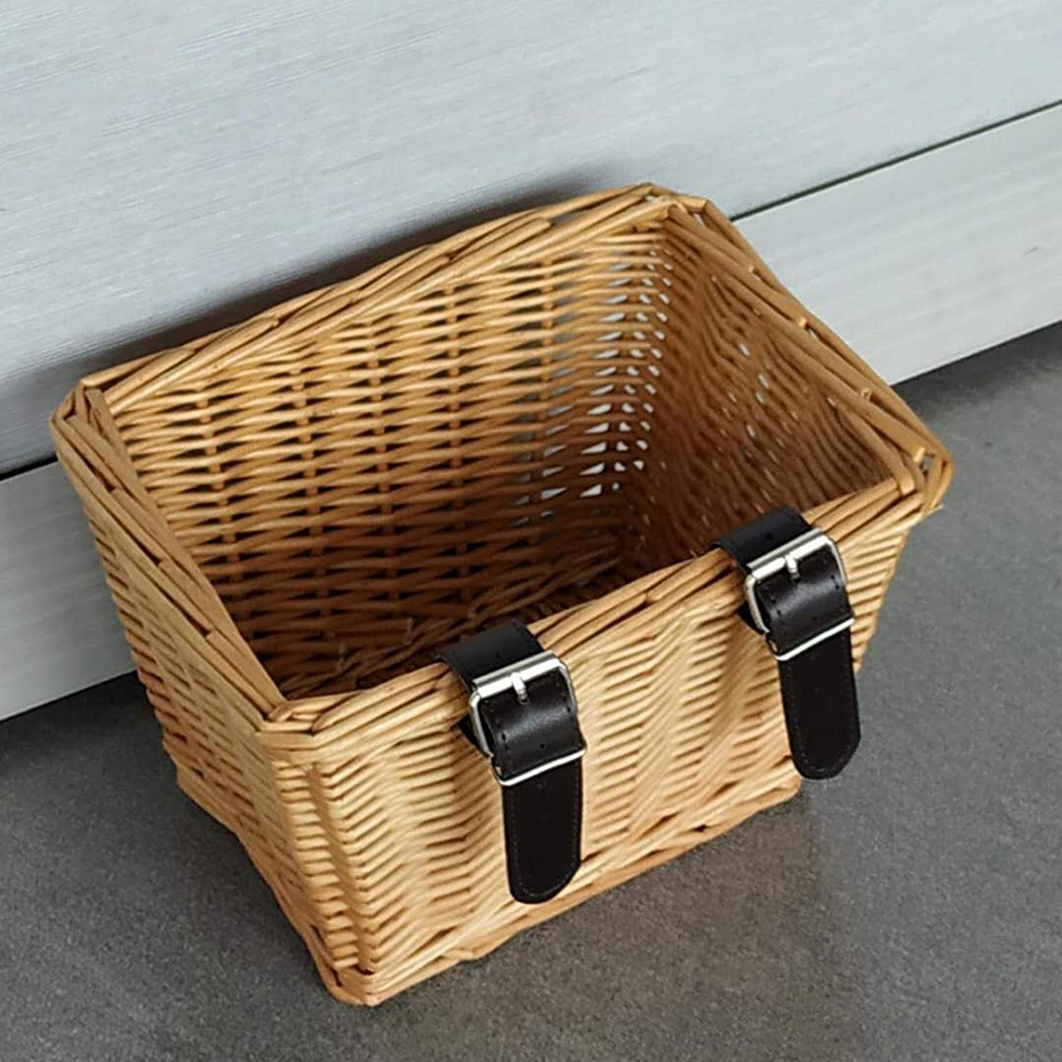 Amazon.co.jp: 自転車カゴ こども フロント用 籐 前かご オシャレ 籐