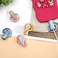 Vista 6 de Savita 5 protectores de cable de datos, protector de cable de silicona lindo enrollador de cable de datos de silicona 2 en 1, protector de cable