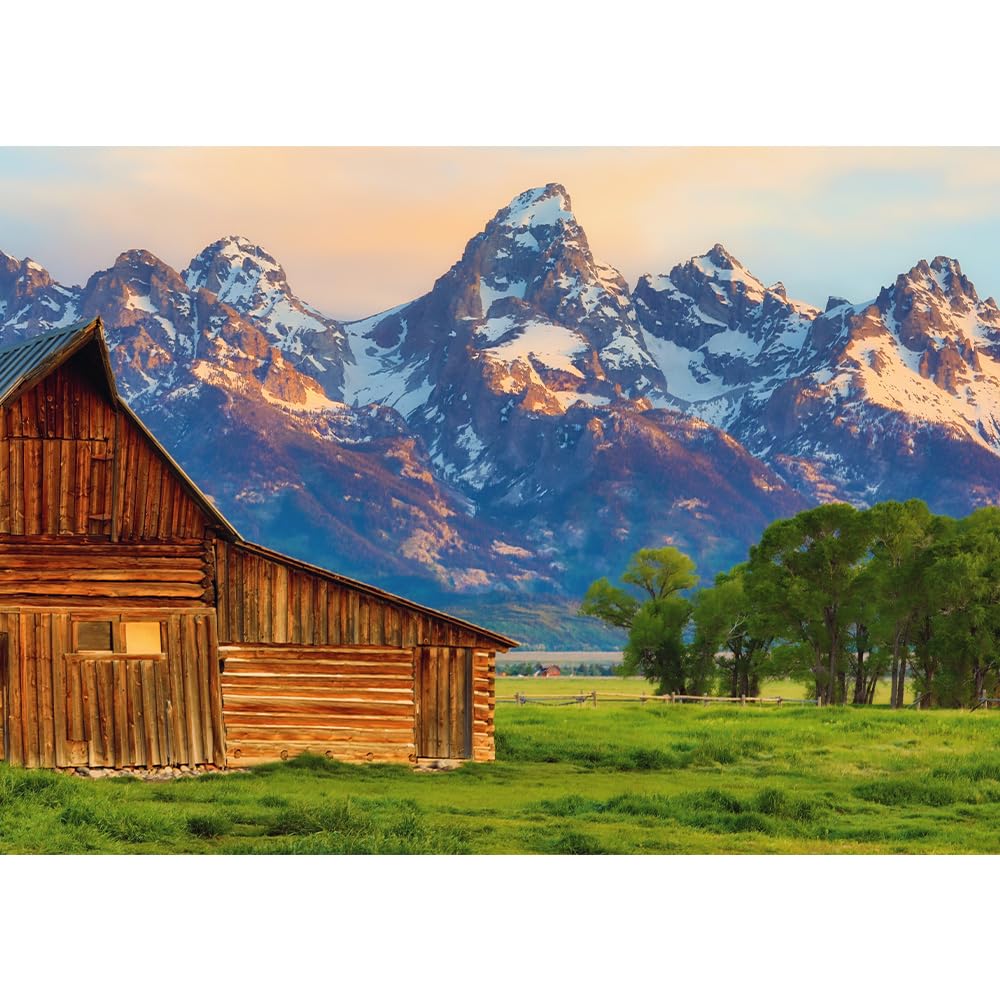 Trefl - Boîte carrée – Vue de la gamme Teton, puzzle de 2000 pièces de 96,5 x 68,6 cm, impression à faire soi-même, puzzle créatif, amusant et classique pour adultes et enfants à partir de 12 ans