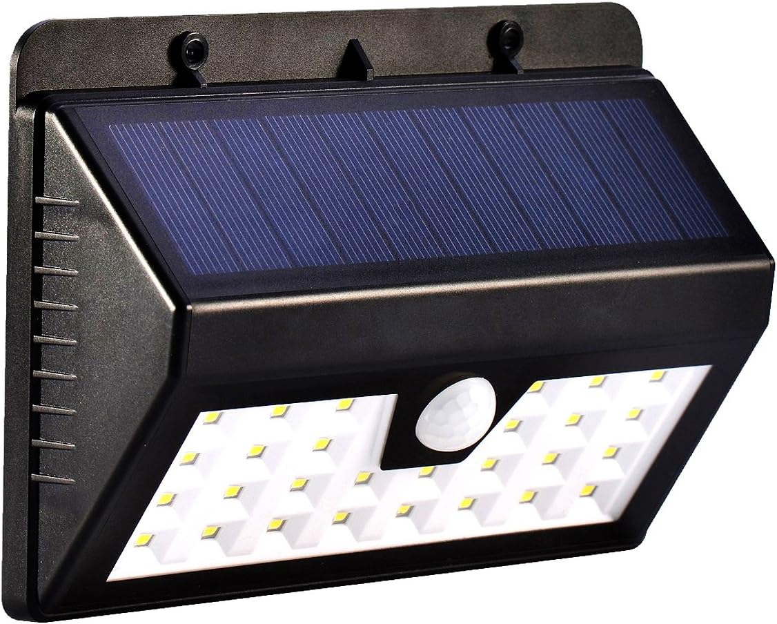 THSpow LED Solar Light Outdoor 28 LEDs Motion Sensor Solar Light Waterproof and Heatproof All in One Solar Wireless Security Wall Step Light