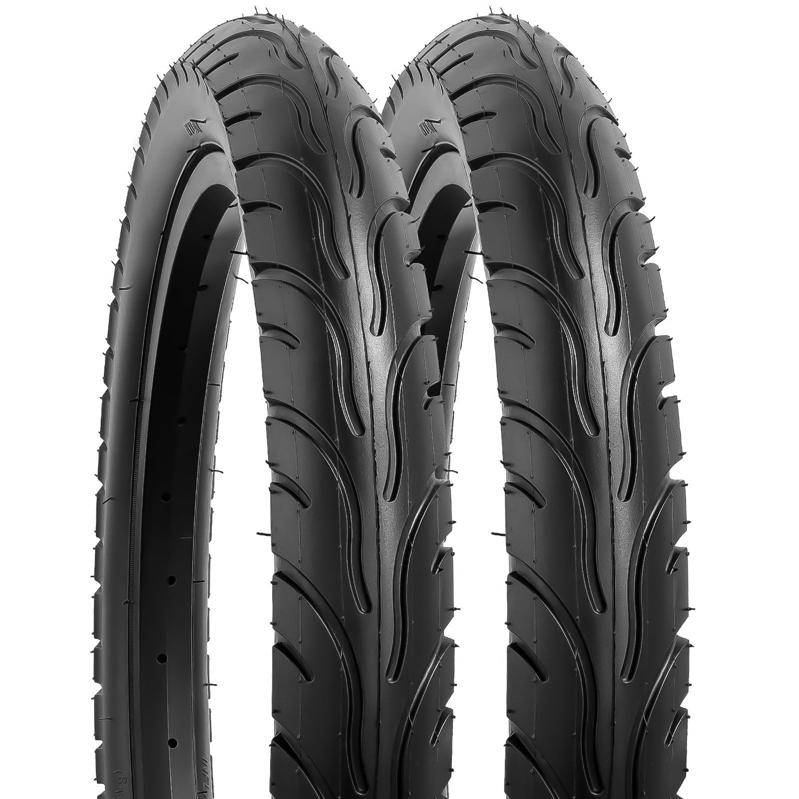 Amazon | YunSCM 2本,18 2.4 タイヤ,18x2.4 64-355 自転車タイヤ,適用 
