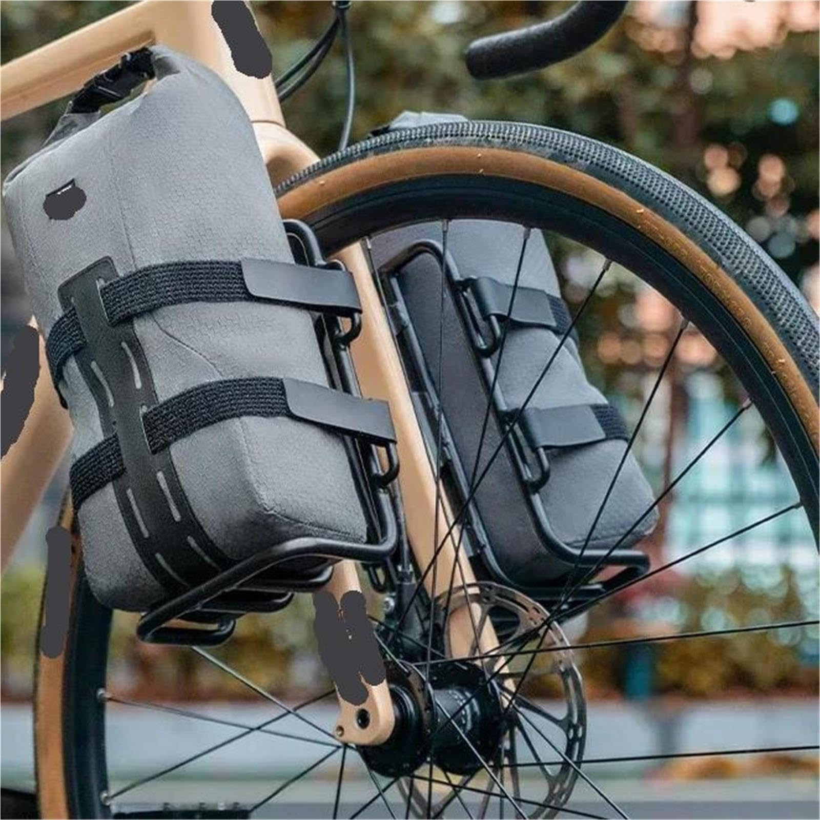 Gabeltaschen Fahrrad Fahrrad-Vorderradgabel mit 2,7 l Fassungsvermögen