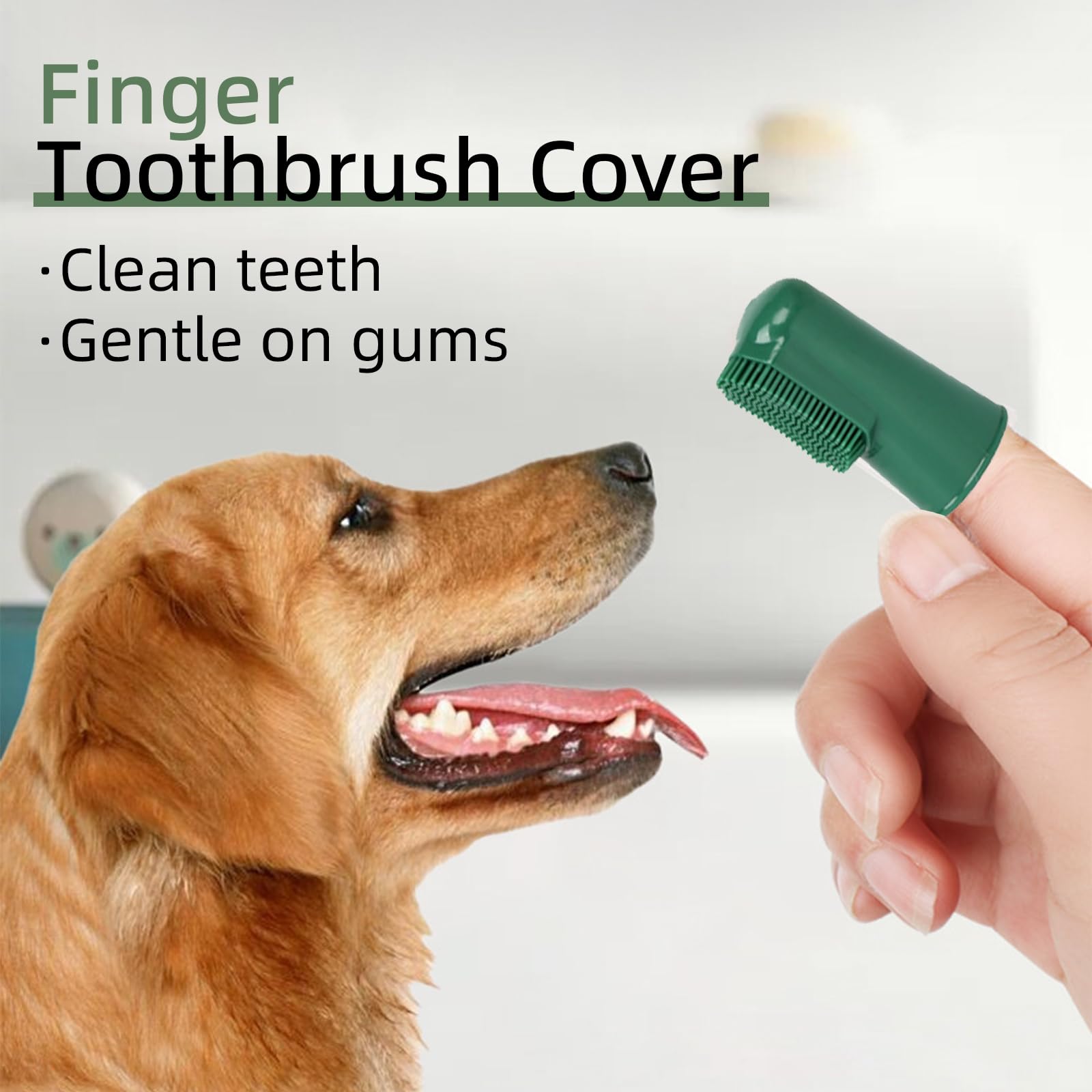 Dog Toothbrush Dental Care Kit,3 Set with Double-Headed and Finger Toothbrushes for Dogs and Cats, 2.47oz Toothpaste,Clean Pets' Teeth and Fresh Breath (Beef) - image 4
