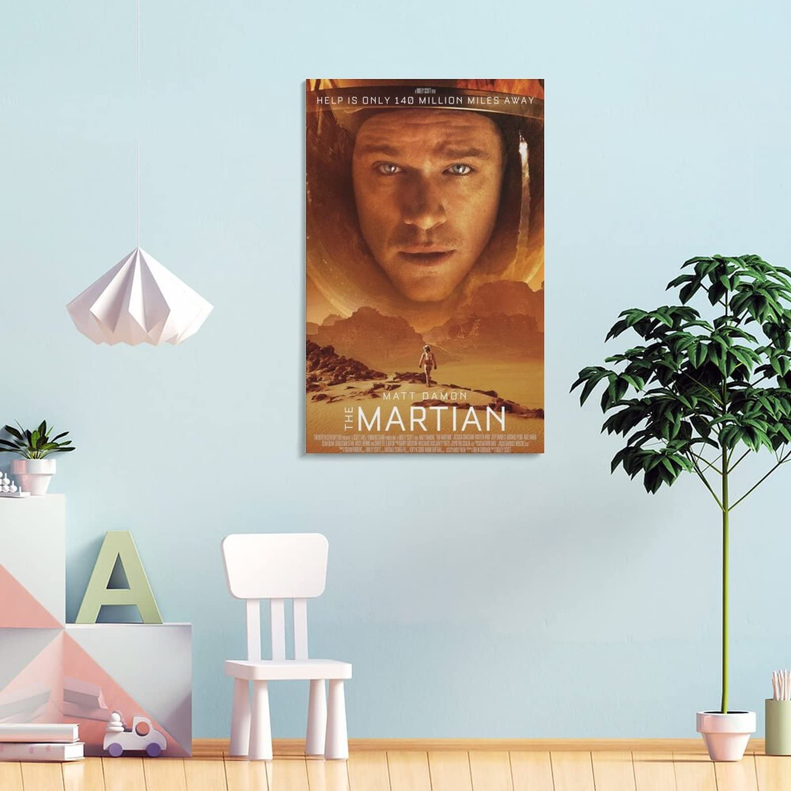 Póster de película de ciencia ficción de The Martian y arte de pared, póster moderno de 60 x 90 cm