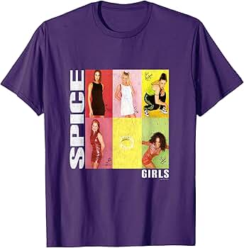 Amazon.com: Official Spice Girls Photo Signatures T-Shirt