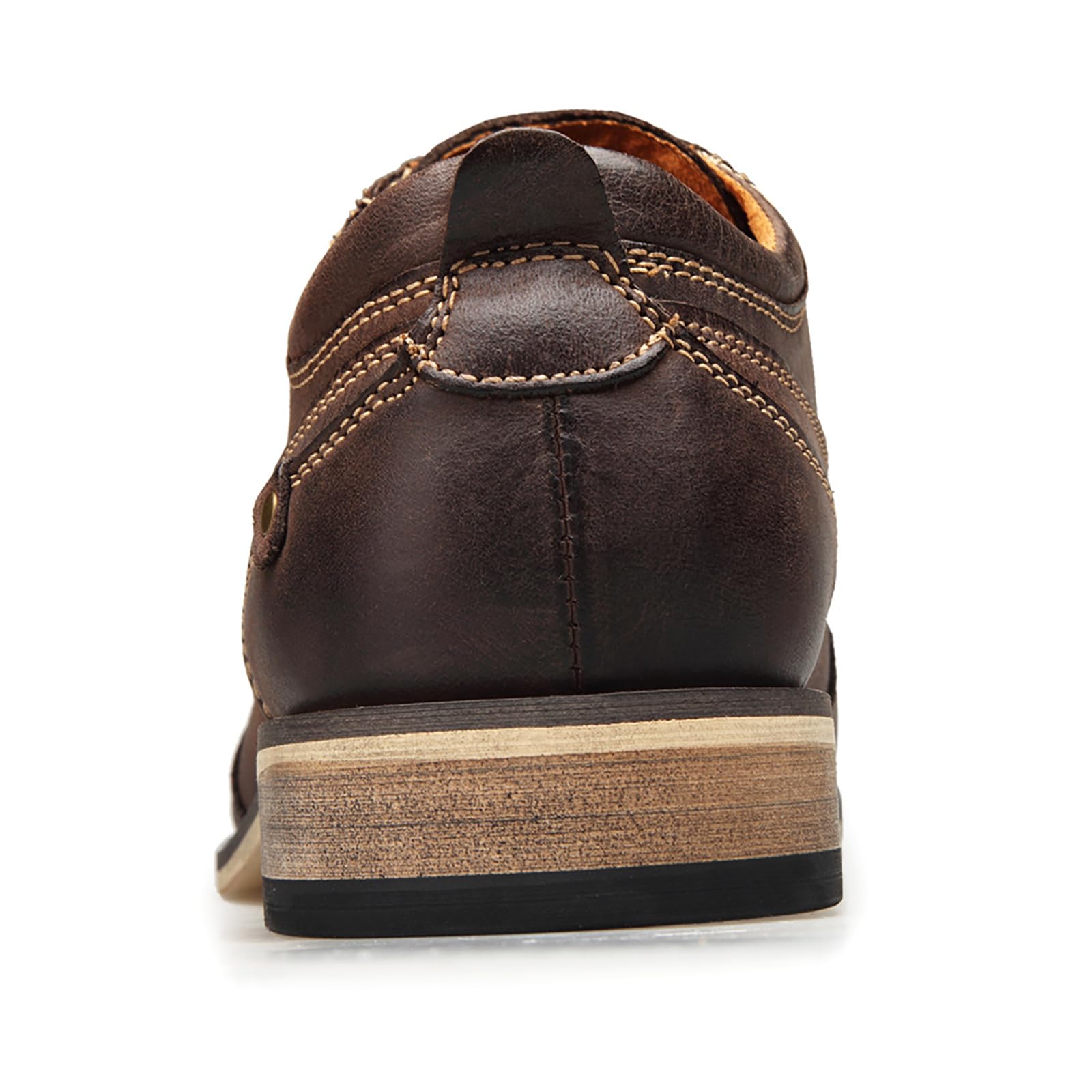 Męskie buty skórzane formalne biznesowe Oxford derby brogsy retro sukienka buty dla mężczyzn