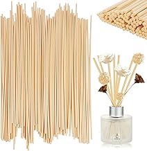 Diffuser Sticks 40 cm x 4 mm 100 Pieces Natural Wood Air Freshener Sticks Nasotherapy Fragrance for Room Spa Home and Office Fragrance Dispenser
