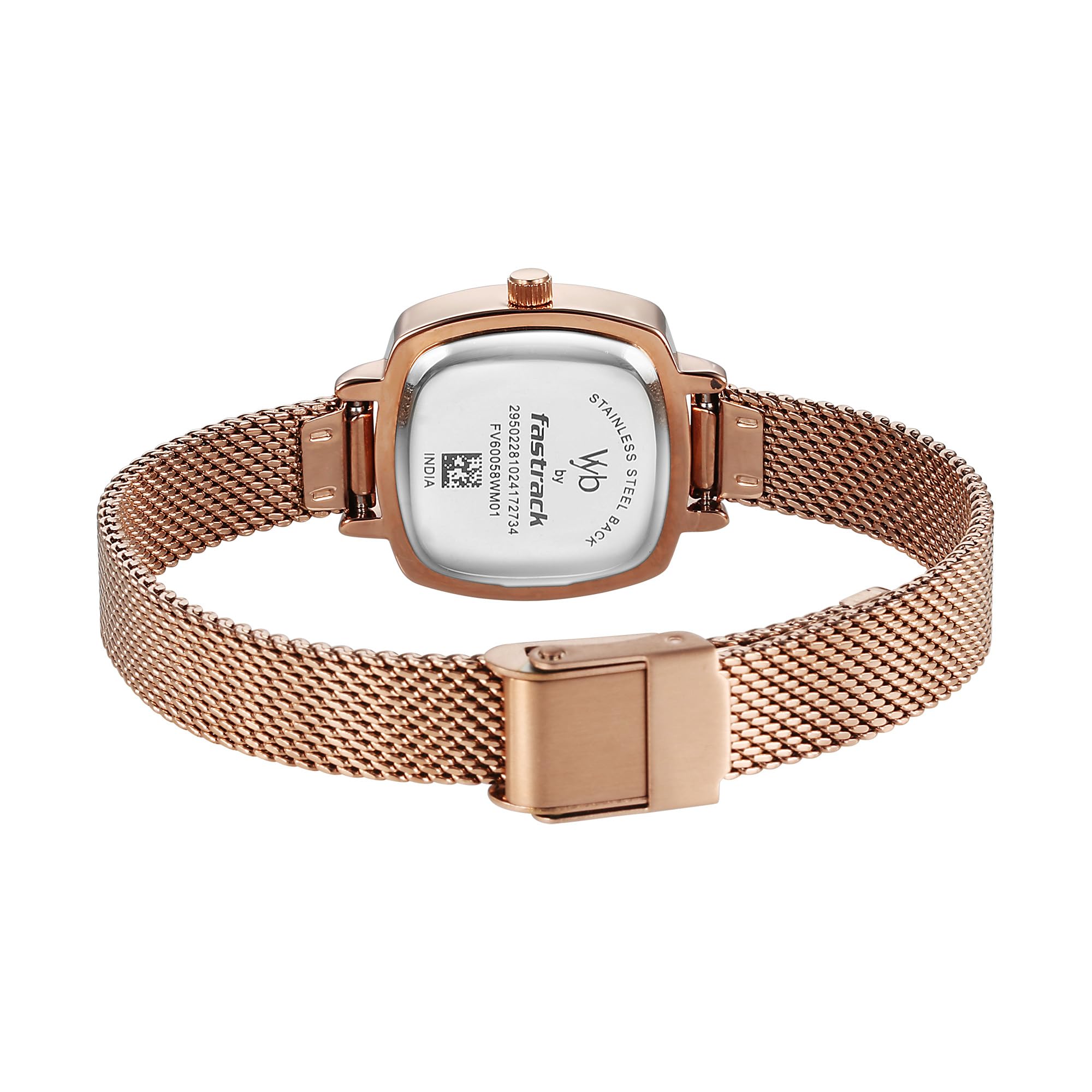 Fastrack Vyb Seeker Quartz Analog Pink Dial Watch for Women