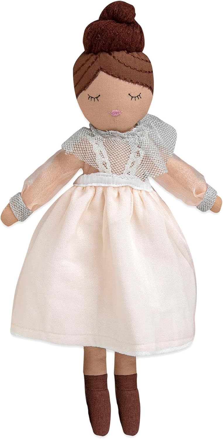 Crane Baby Josephine Plush Doll - Soft Comforting 14" Baby Toy for Boys & Girls, Nursery Cuddle Companion