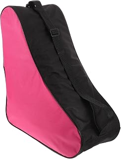 Milisten Bolsa De Almacenamiento para De Ruedas Mochila De Patinaje Unisex Bolsa De Transporte para Zapatos De Patinaje Diseño y Práctico Adecuada Adultos Color Negro y Rosa