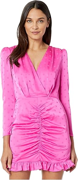 Magenta Dot Jacquard