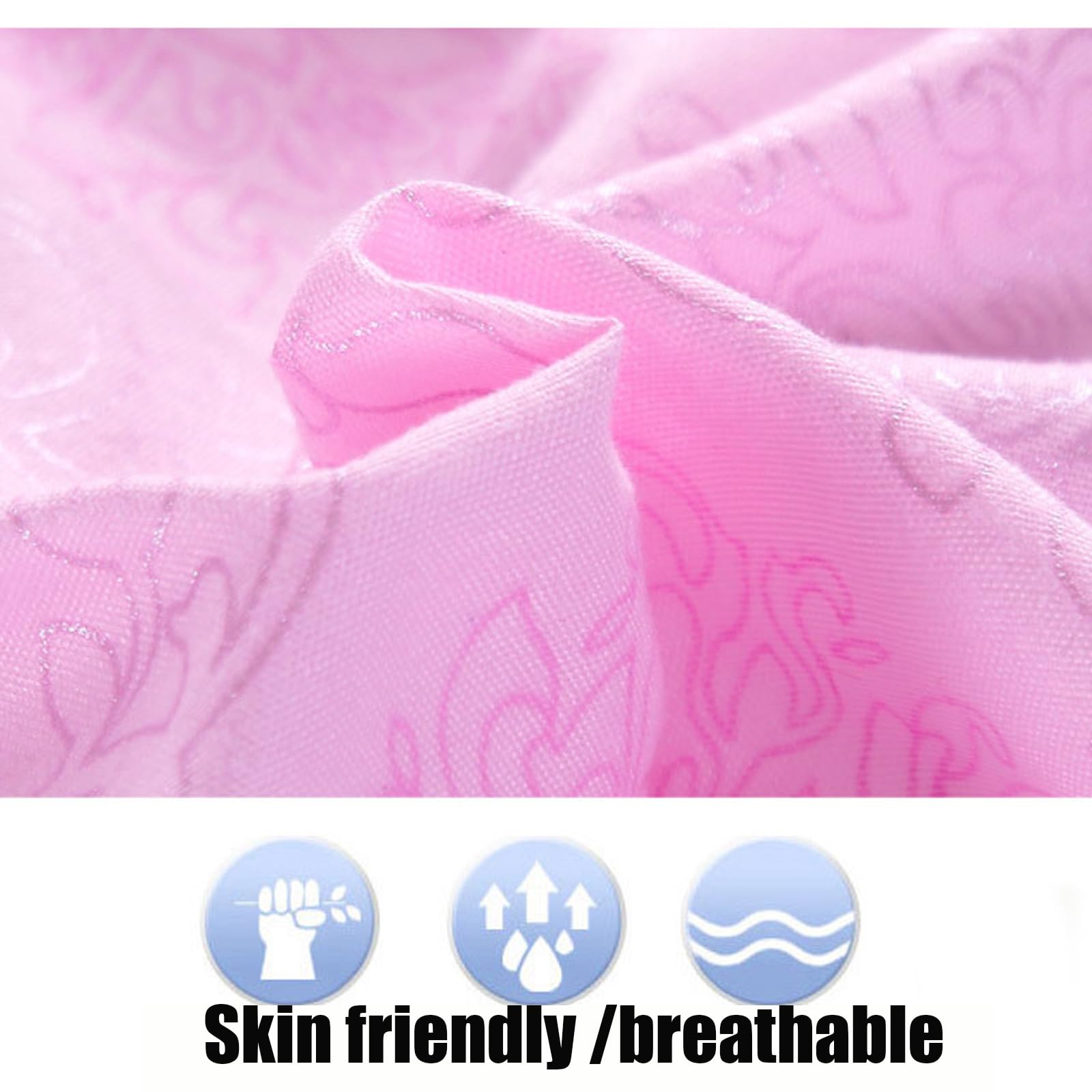 Cotone Soffici Bellezza Materasso,Traspirante Futon Tatami Materassino Spa Massaggio Scrivania Pad di Protezione-Rosa 70x190cm(28x75inch)