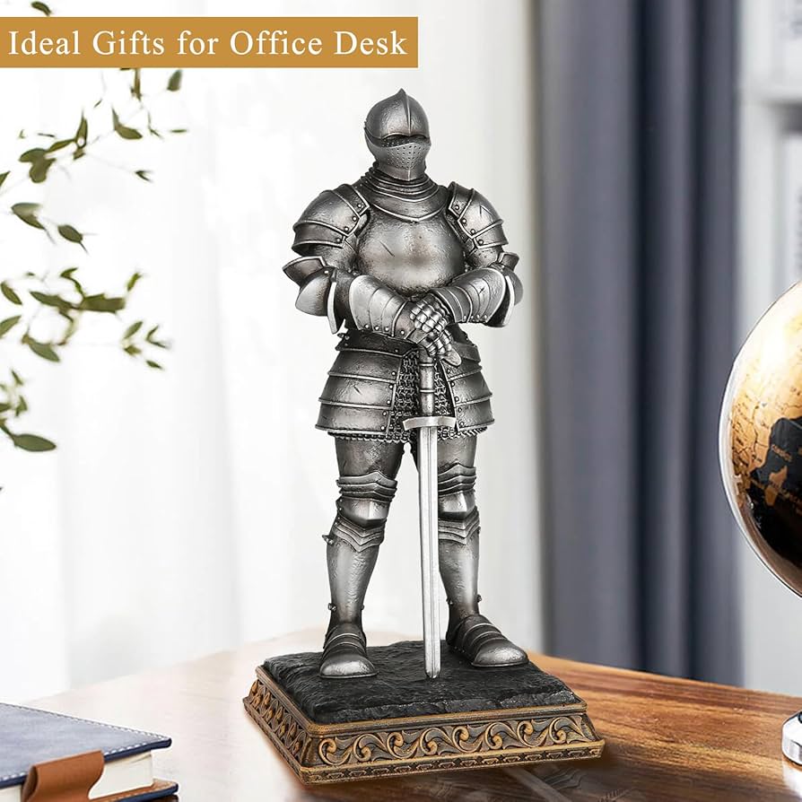 Amazon.co.jp: Grace4Joy 中世の騎士像 - 騎士の鎧 立っている