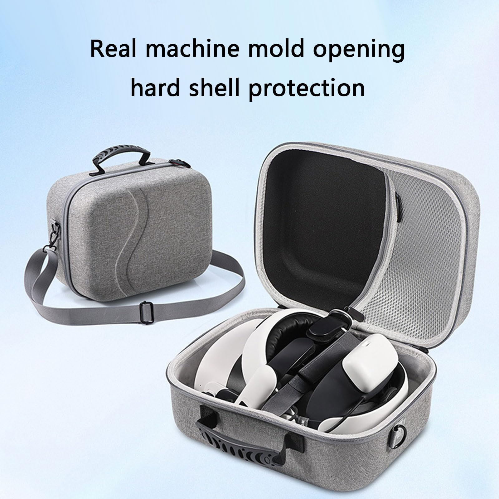 Quest3 Estuche de almacenamiento para auriculares con bolsa de transporte para protección dura de la bolsa de hombro