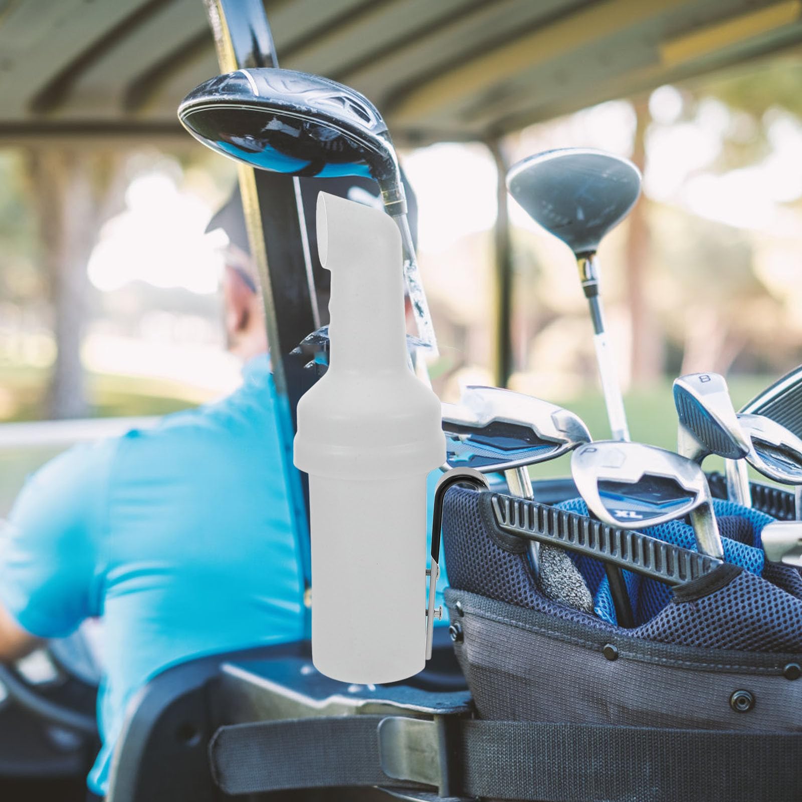Beaupretty Golfsandhalter aus Kunststoff für Golfwagen mit Großer Kapazität Einfache Montage Hängend für Golfplätze und Golfwagenzubehör
