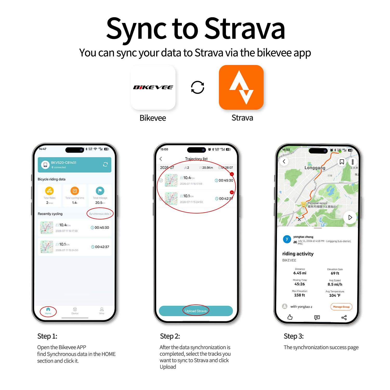 Bezprzewodowy komputer rowerowy GPS, licznik rowerowy z dużym wyświetlaczem i aplikacją Bluetooth, wodoszczelność IPX7, automatyczne podświetlenie, wyświetlacz FSTN 2,6 cala
