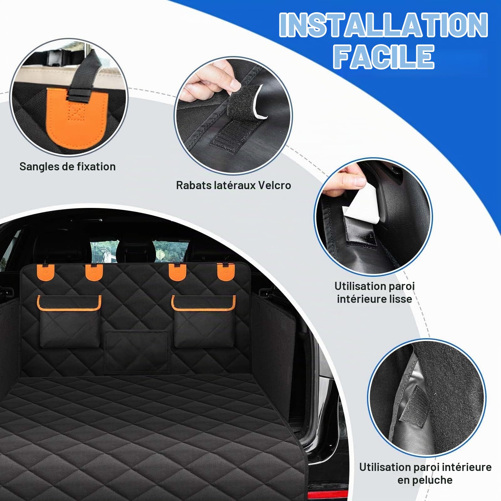 Protection Coffre Voiture Chien Tapis pour Dacia Bigster/Hybird 2025 2026, Housse Protection de Coffre de Voiture Antidérapant Imperméable