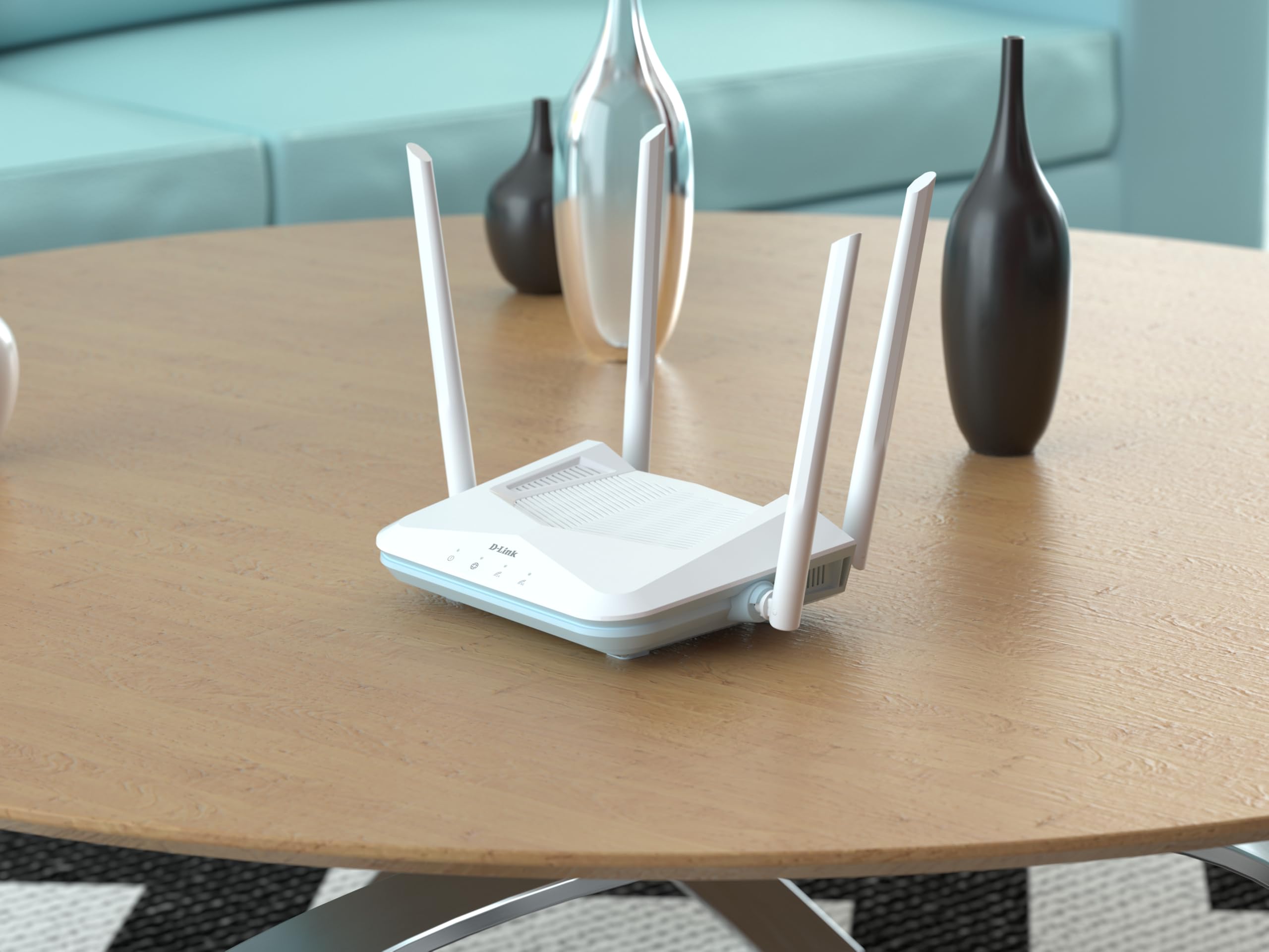 D-Link R15 Routeur Smart Eagle Pro IA WiFi AX1500, Gigabit, Optimiseur de trafic, contrôle Parental IA, MU-MIMO, 1024 QAM, OFDMA, WPA3, D-Link Wi-FI Mesh. Fonctionne avec Alexa/Google Assistant.