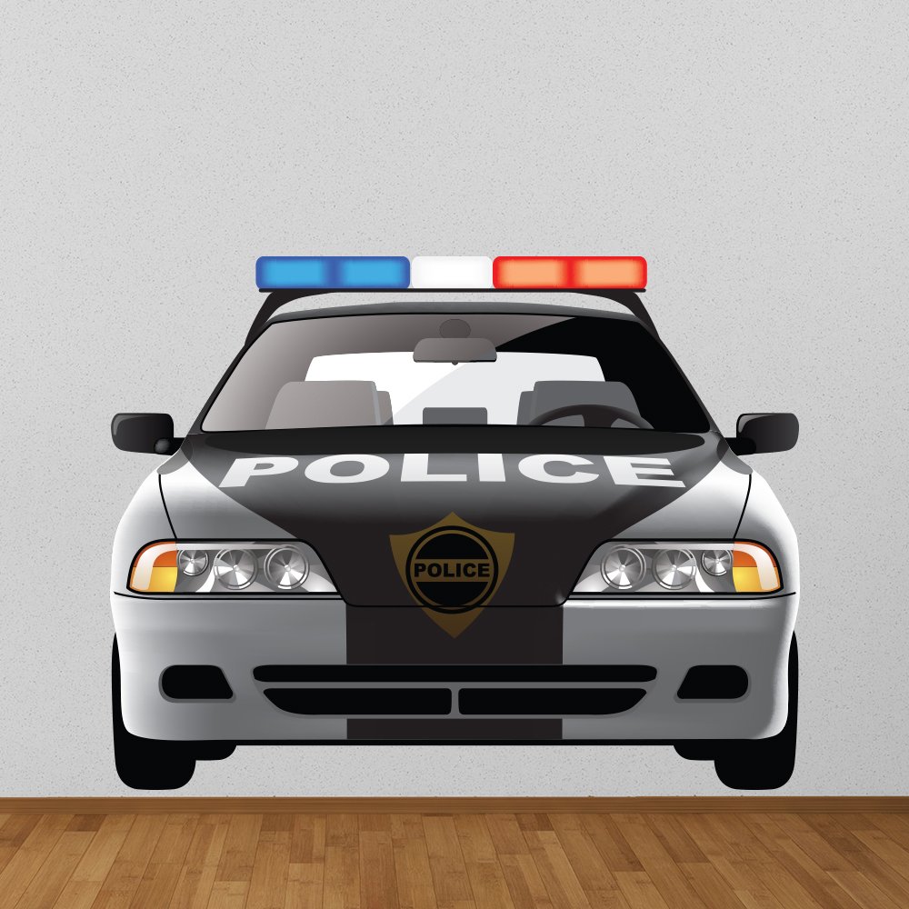azutura Police Car Wall Sticker available in 8 Sizes Digital