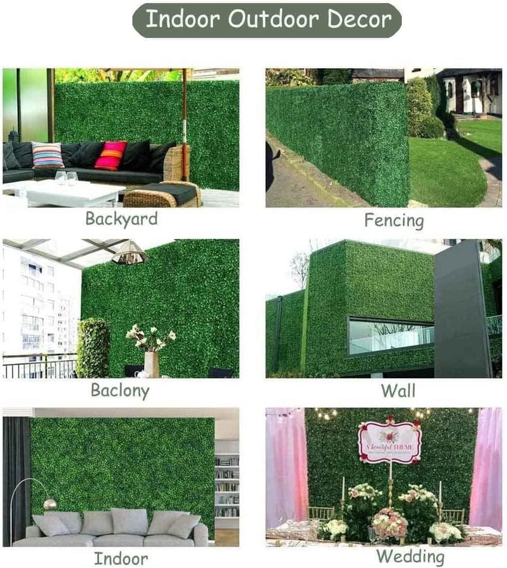 De Gardenia Artificial Faux Ivy Leaf Mat – 1m x 3m Dark Green Privacy Fence Panel for Wall Decor, Vertical Garden, Balcony & Backdrop Decoration for Home - Image 8 thumbnail