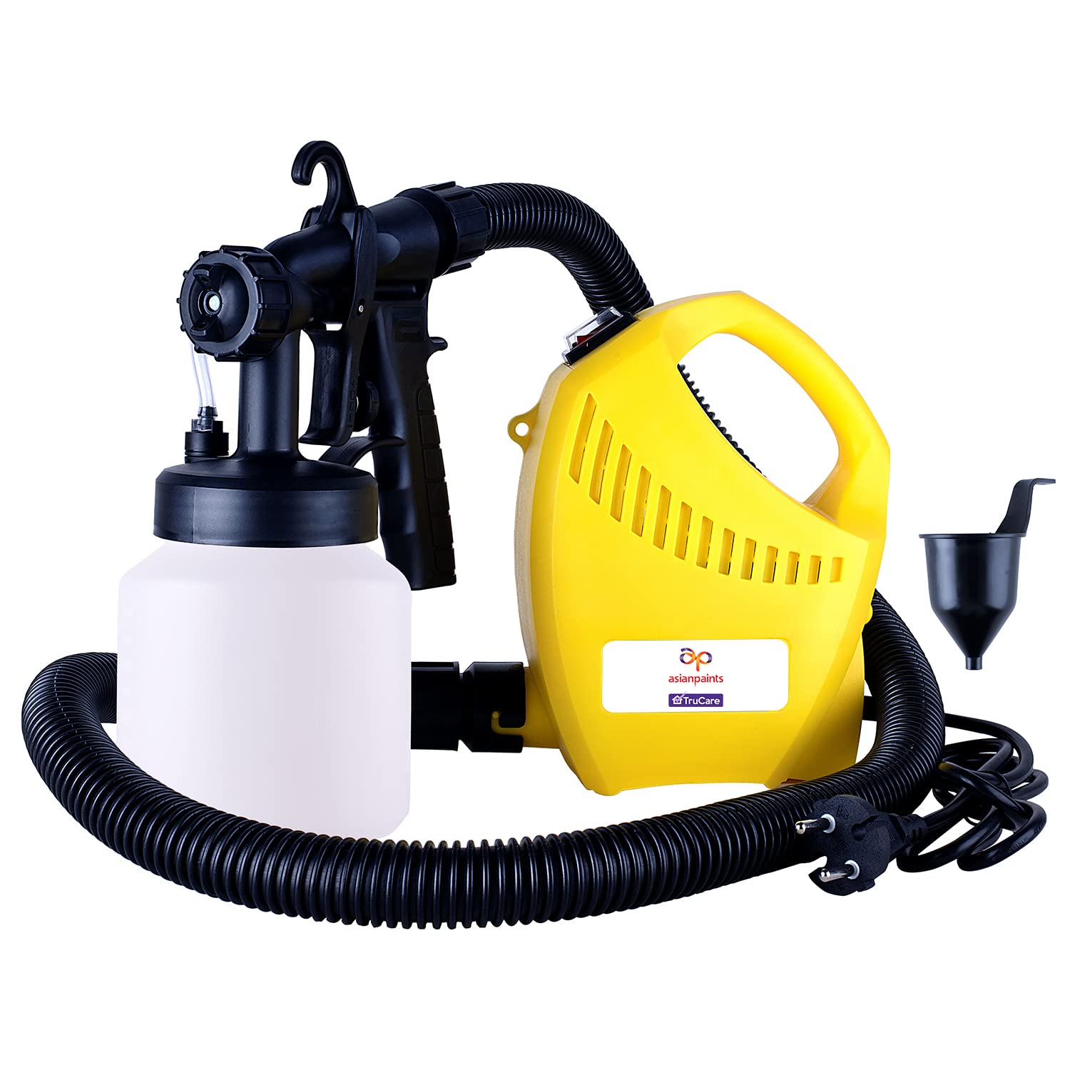 Asian Paints TruCare Paint Sprayer 800W with 800ml Container | Electric Paint Sprayer with 1.5m Long Cable & VDE Plug | 2.5mm Nozzle & 1.5m Long Flexible Hose | Motor Speed Up to 32000rpm/min | White (B0B4NTRKJY) Amazon Price History, Amazon Price Tracker