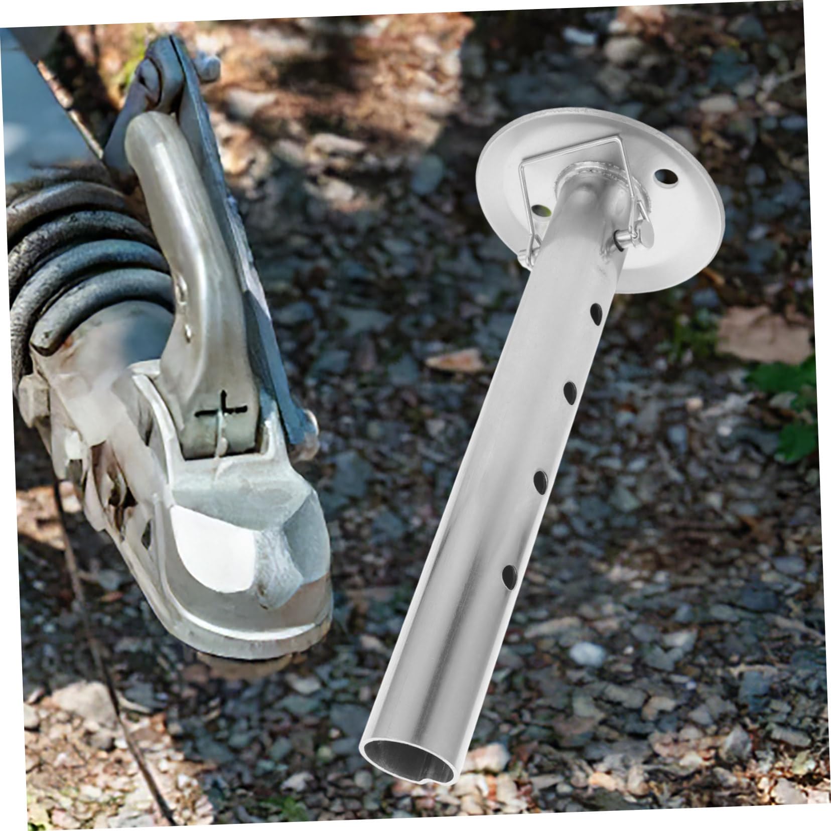 Cric Stabilizzatore Manuale per Rimorchio Tubo di Sollevamento