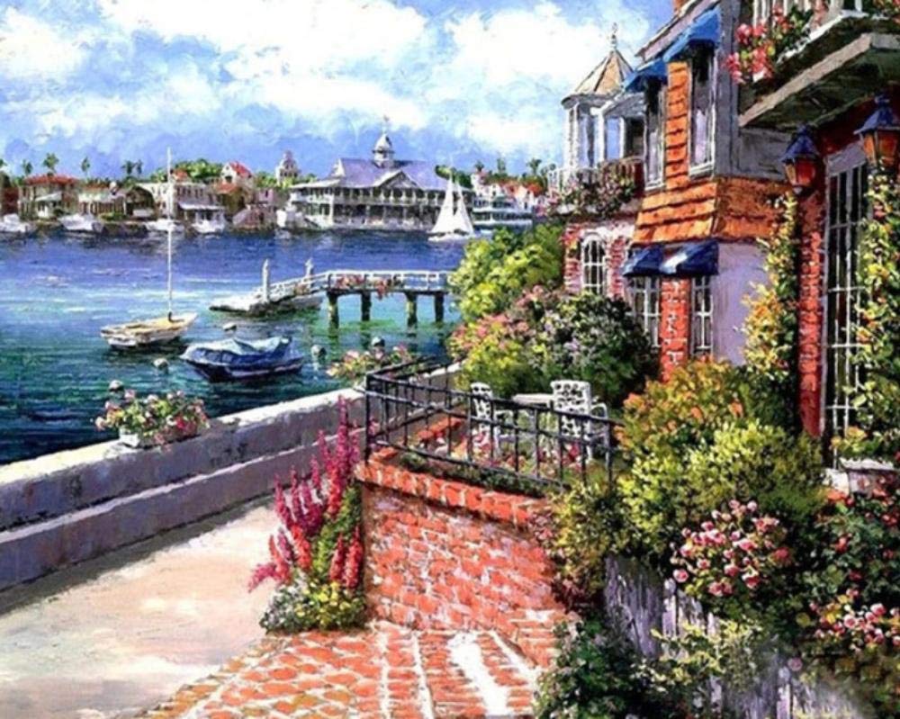 Peinture par numéro jardin pour vaincre le stress par l'art manuel