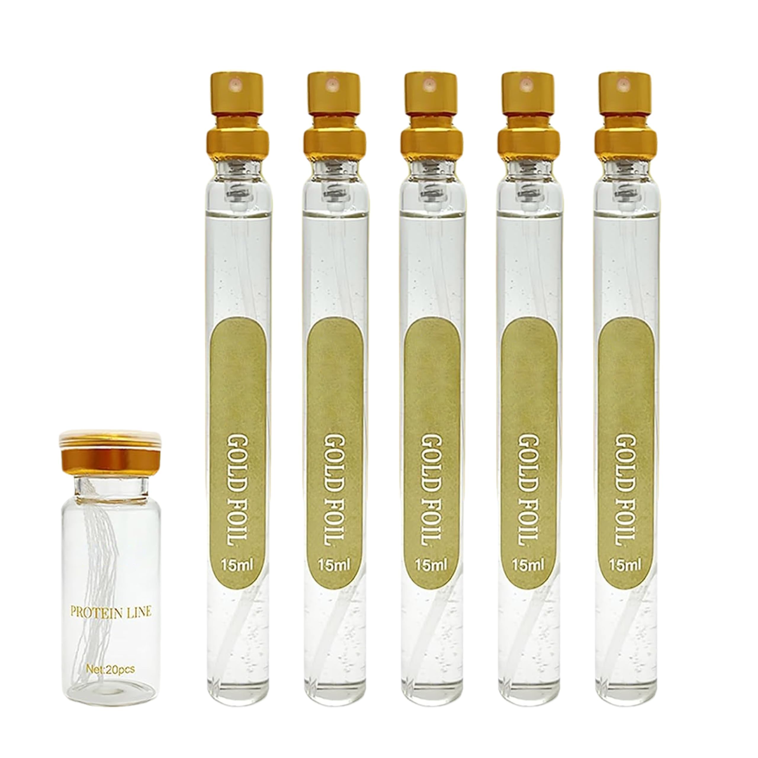 Elitzia Gold Collagen Protein Thread Lifting Set for Youthful Skin Collagen Threads Serum Combination for Face Lift Skin Elasticity Deep Moisturization ETGP01