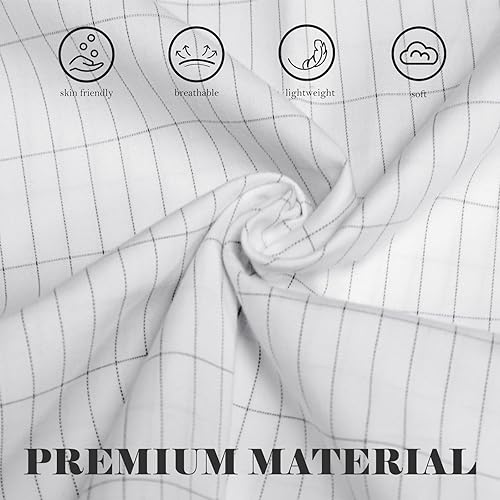 Miniatura 2 de Sábana de tierra, sábanas de cama de tamaño Queen, sábanas planas conectadas a tierra para un mejor sueño con fibra plateada y algodón orgánico (80