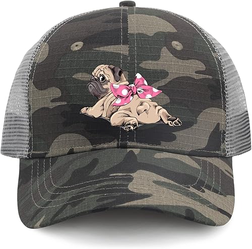 Miniatura 9 de devor Hat Pug Dog Baseball Cap, Funny Dad Hat for Women