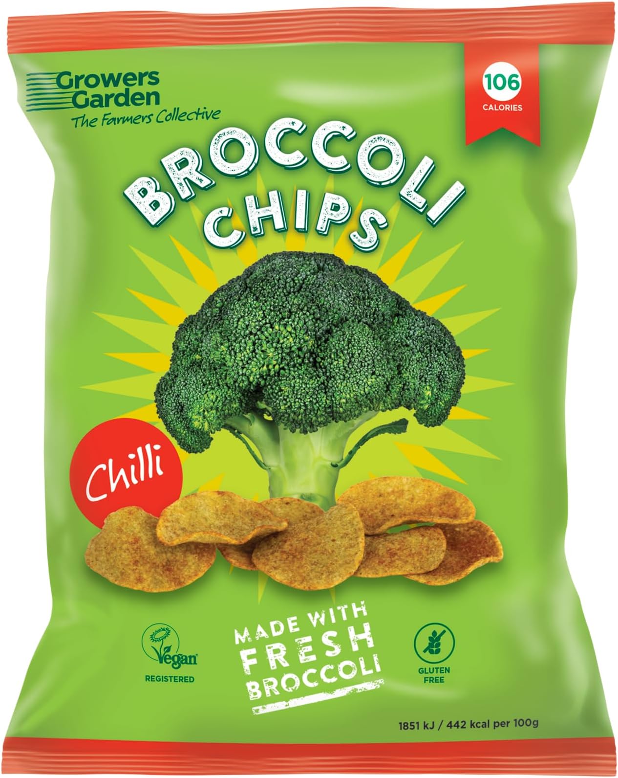 Growers Garden Chilli Broccoli Crisps