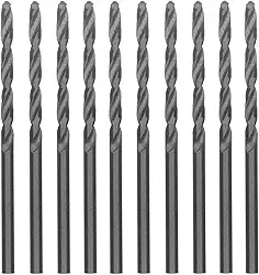 MTX Broca para Metal 7/64" (≈2,8 mm) HSS Aço Rápido Polida – Haste Cilíndrica Universal, Kit com 10 Peças