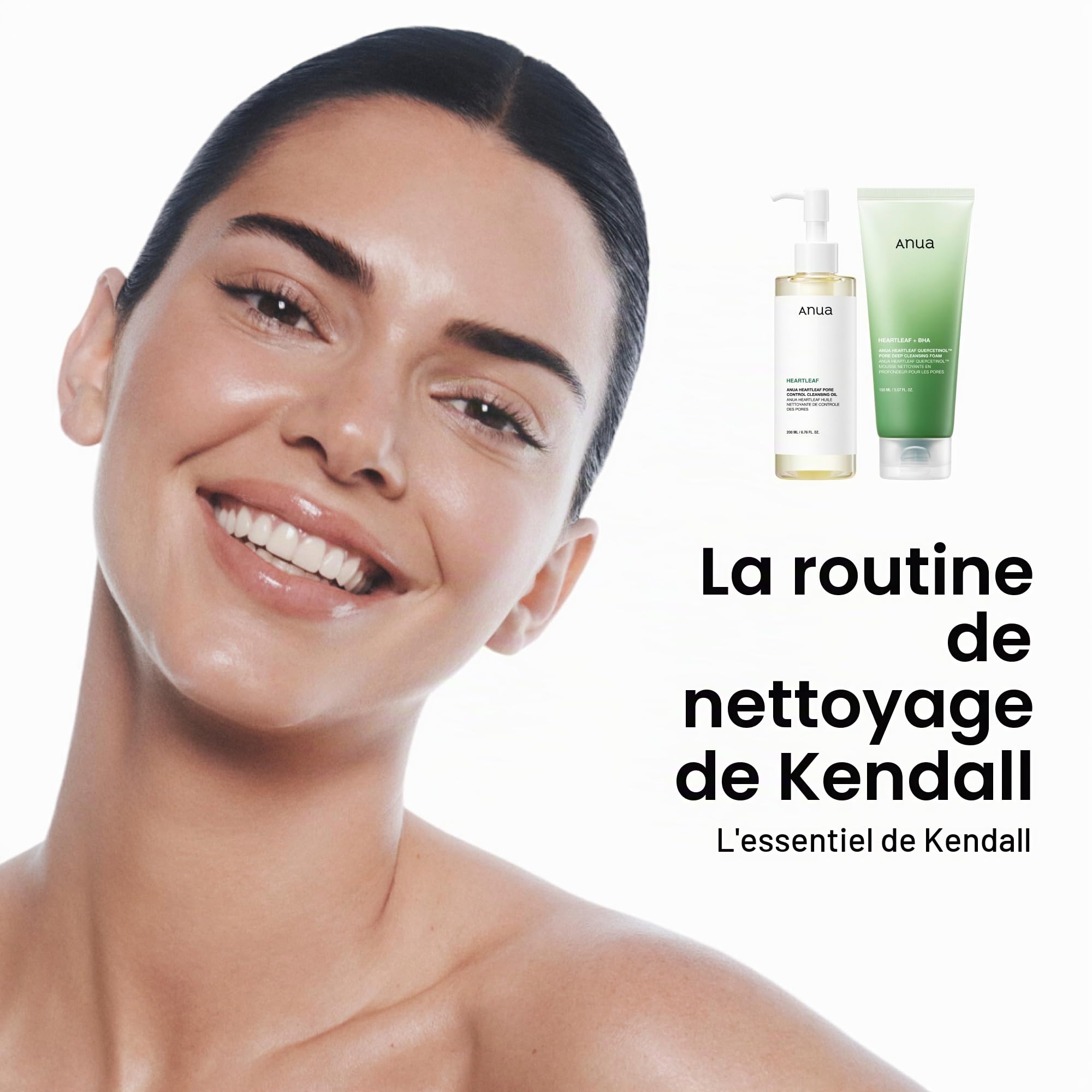 ANUA Heartleaf Nettoyant Visage Moussant – Mousse Nettoyante Acide Salicylique (BHA), Nettoyage Profond des Pores & Points Noirs, Hydratant, Peau Sensible, Skincare Coréenne – 150ml