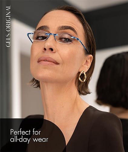 Miniatura 7 de Scojo New York Gels - Gafas de lectura originales, hechas a mano, resistentes a los arañazos, para mujeres y hombres, Carey