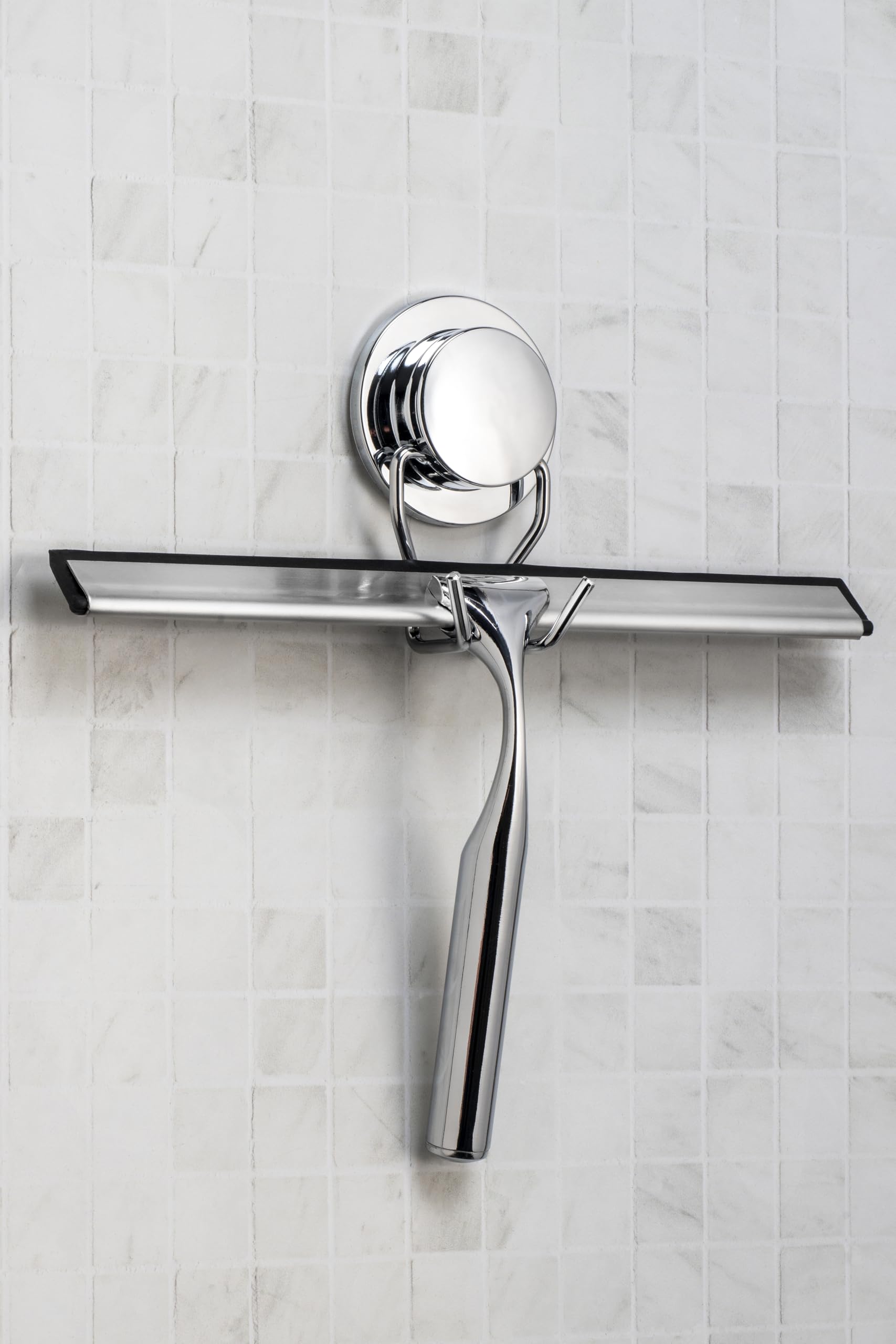 Croydex Stick 'N' Lock Squeegee - Chrome