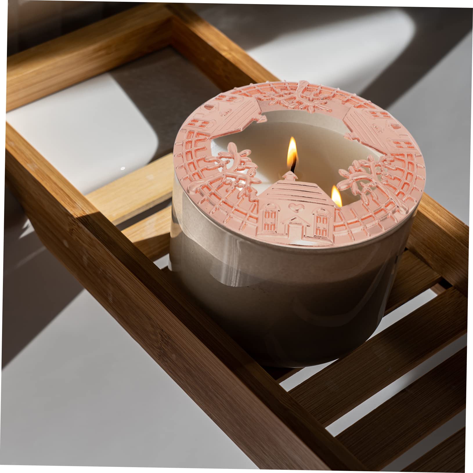 LALAFINA 2pièces Couvercle Rétro Pour Bougie Parfumée Vent Couvercle Décoratif Pour Aromathérapie Conçu Pour Bougies De Modèle