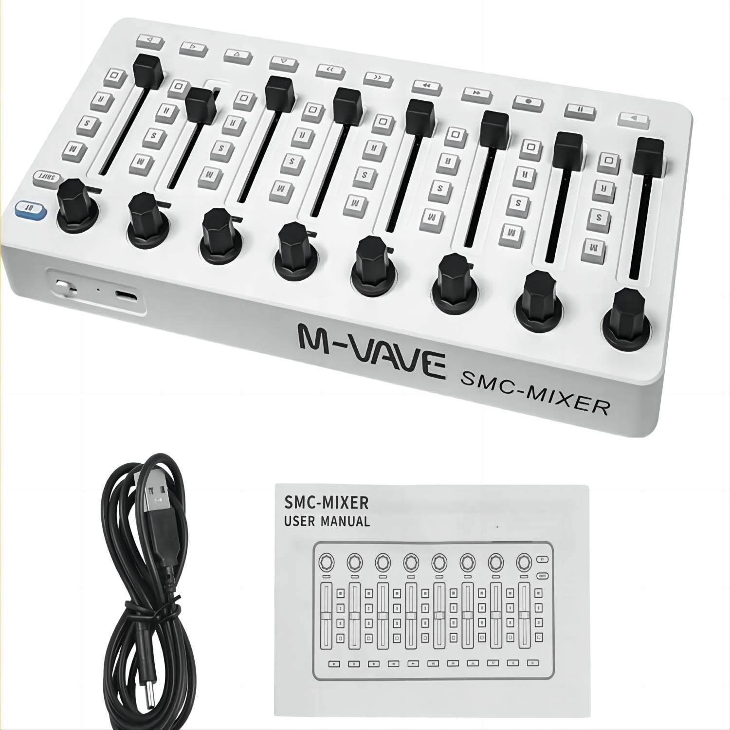 M-VAVE SMC-Mixer Controlador MIDI sem fio Console de mixagem