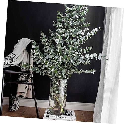 Miniatura 7 de Jarrón de vidrio transparente pequeño jarrón de vidrio para decoración de floreros de cristal, jarrones cilíndricos altos, jarrones cilíndricos