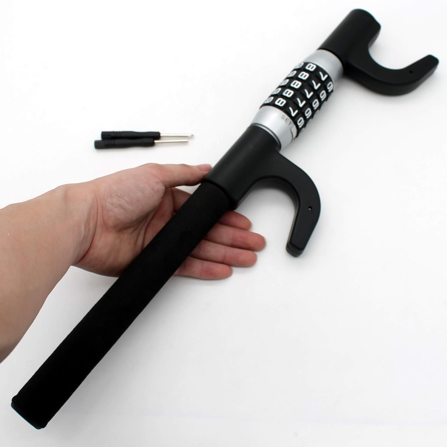 Best Quality 🔥 Steering Wheel Lock 5 Digit Combination Anti-Theft Extendable Double Hook Car Security Device Universal Vehicle Truck Van SUV Keyless Password Coded Twin Hooks Retractable Heavy Duty Guard Anti Theft 🔥 Flash Sale Steering Wheel Lock 5 Digit Combination Anti-Theft Extendable Double Hook Car Security Device Universal Vehicle Truck Van SUV Keyless Password Coded Twin Hooks Retractable Heavy Duty Guard Anti Theft