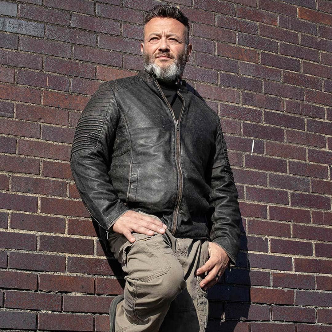 Milwaukee Leather Vintage SFM1808 Men's Black Leather Seamed Shoulder Zipper Front Jacket - Image 4