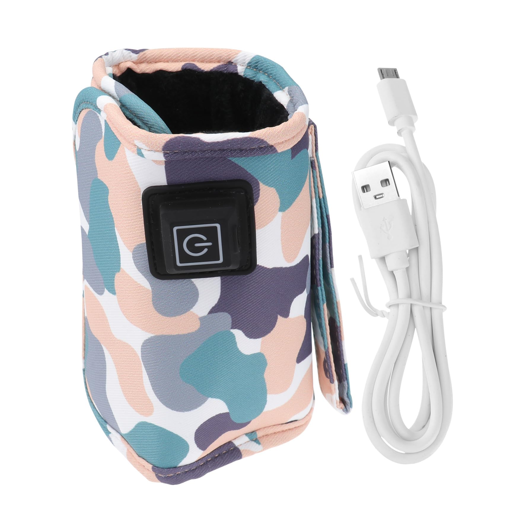 VICASKY 3 Piezas Calentador De Biberones Mamá Botellas Leche Comida Jugo Taza Caliente Bolsas Térmicas Para Comida Cepillo Para Biberones Cubre Biberones Calentador De Leche Paño Púrpura