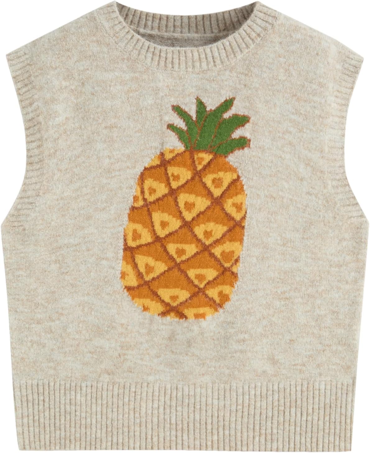 CIDER Womens Sweater Vest Knit Sleeveless Pear Cute Graphic Sweater Vest Tank Top Fall Outfits